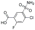 4-CHLORO-2-FLUORO-5-SULPHAMOYLBENZOIC ACID Struktur