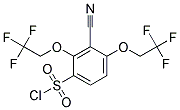 3-CYANO-2,4-BIS(2,2,2-TRIFLUOROETHOXY)BENZENESULPHONYL CHLORIDE Struktur