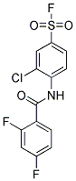 3-CHLORO-4-[(2,4-DIFLUOROBENZOYL)AMINO]BENZENE-1-SULPHONYL FLUORIDE Struktur