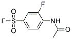 4-(ACETYLAMINO)-3-FLUOROBENZENESULPHONYL FLUORIDE Struktur