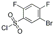 5-BROMO-2,4-DIFLUOROBENZENESULPHONYL CHLORID Struktur