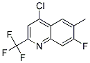 4-CHLORO-7-FLUORO-6-METHYL-2-(TRIFLUOROMETHYL)QUINOLIN Struktur