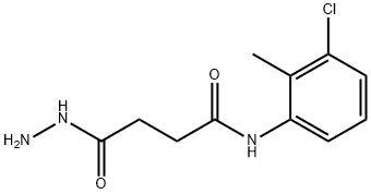 N-(3-CHLORO-2-METHYLPHENYL)-4-HYDRAZINO-4-OXOBUTANAMIDE Struktur