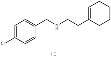 N-(4-CHLOROBENZYL)-2-(1-CYCLOHEXEN-1-YL)-1-ETHANAMINE HYDROCHLORIDE Struktur