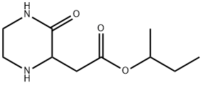 SEC-BUTYL 2-(3-OXO-2-PIPERAZINYL)ACETATE Struktur