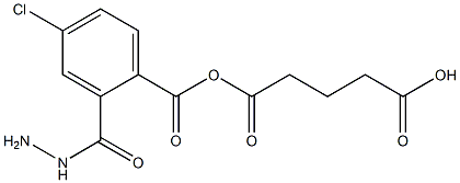 5-[2-(4-CHLOROBENZOYL)HYDRAZINO]-5-OXOPENTANOICACID Struktur