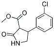 3-METHOXYCARBONYL-4-(3`-CHLOROPHENYL)-2-PYRROLIDINONE Struktur