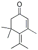 4-isopropylidene-3,5,5-trimethylcyclohex-2-en-1-one Struktur