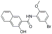 N-(5-bromo-2-methoxyphenyl)-3-hydroxynaphthalene-2-carboxamide Struktur