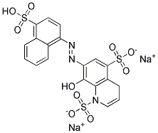 7-(4-Sulfo-1-naphthylazo)-8-hydroxyquinoline-5-disulfo-nic acid disodium salt Struktur