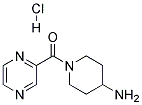 (4-Aminopiperidin-1-yl)pyrazin-2-yl-methanone hydrochloride Struktur