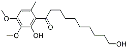 6-(10-Hydroxydecanoyl)-2,3-dimethoxy-5-methylphenol Struktur