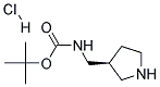(S)-3-(Boc-aminomethyl)pyrrolidine hydrochloride Struktur