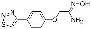 N'-HYDROXY-2-[4-(1,2,3-THIADIAZOL-4-YL)PHENOXY]ETHANIMIDAMIDE Struktur