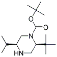 (2S,5S)-1-Boc-2-Tert-Butyl-5-Isopropyl-Piperazine Struktur