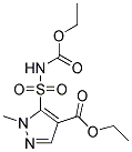 Ethyl 5-Ethoxycarbonylaminosulfonyl-1-Methyl-Pyrazolyl-4-Carboxylate Struktur