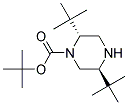 (2R,5S)-1-Boc-2,5-Di-Tert-Butyl-Piperazine Struktur