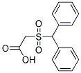 Diphenylmethylsulfonyl-Acetic Acid Struktur