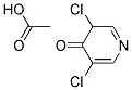 3,5-dichloro-4-oxo-pyridine acetic acid Struktur