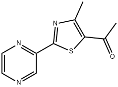 5-Acetyl-4-methyl-2-pyrazin-2-yl-1,3-thiazole Struktur