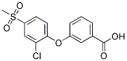 3-[2-Chloro-4-(methylsulphonyl)phenoxy]benzoic acid Struktur