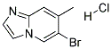 6-Bromo-7-methylimidazo[1,2-a]pyridine hydrochloride Struktur