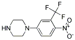 N-[4-Nitro-3-(trifluoromethy)phenyl]piperazine Struktur