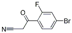 3-(4-Bromo-2-fluorophenyl)-3-oxopropanenitrile Struktur