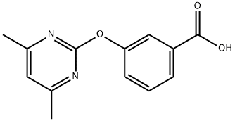 3-(4,6-Dimethylpyrimidin-2-yloxy)benzoic acid Struktur