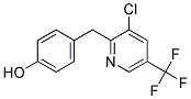 4-{[3-Chloro-5-(trifluoromethyl)pyridin-2-yl]methyl}phenol Struktur