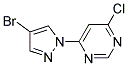 4-(4-Bromo-1H-pyrazol-1-yl)-6-chloropyrimidine Struktur