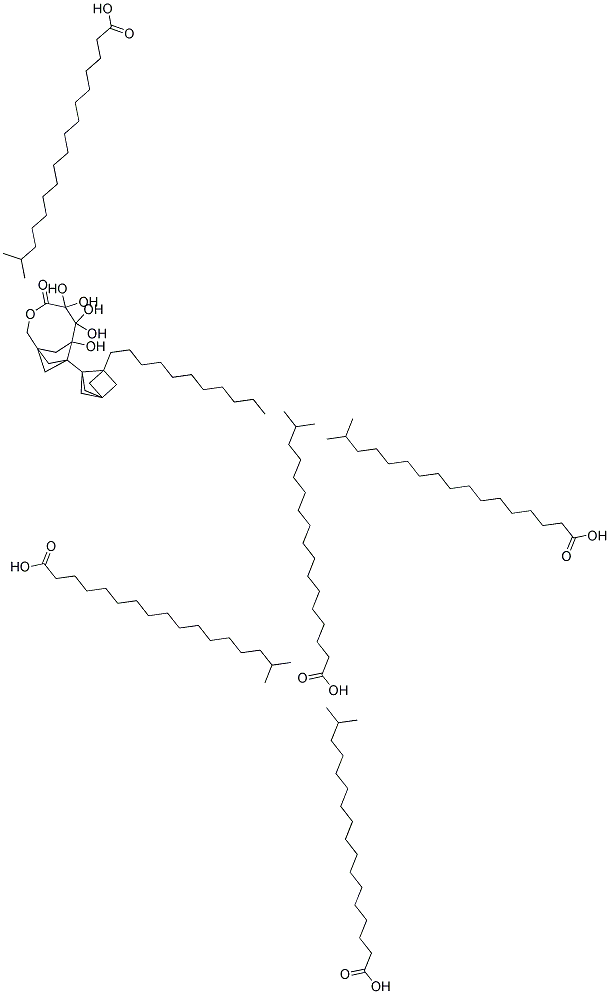 DIPENTAERYTHRITYL PENTAHYDROXYSTEARATE/PENTAISOSTEARATE Struktur