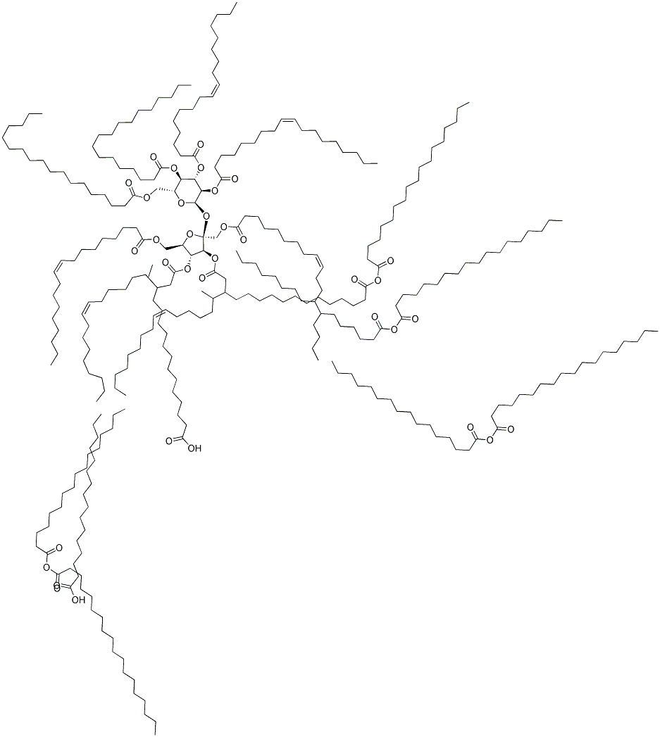 SUCROSE HEXAOLEATE/HEXAPALMITATE/HEXASTEARATE Struktur
