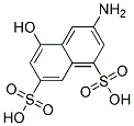 3-amino-5-hydroxynaphthalene-1,7-disulfonic acid Struktur