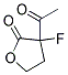 3-acetyl-3-fluorodihydrofuran-2(3H)-one Struktur