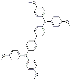 N,N,N',N'-tetrakis(4-methoxyphenyl)-1,1'-Biphenyl-4,4'-diamine Struktur