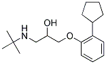 PENBUTOLOL IMPURITY A(2S)-1-[2-(CYCLOPENT-1-ENYL)PHENOXY]-3-[(1,1-DIMETHYLETHYL)AMINO]PROPAN-2-OL EPP(CRM STANDARD) Struktur