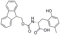 Fmoc-2-hydroxy-5-methyl-D-phenylalanine
 Struktur