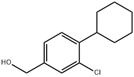 (3-CHLORO-4-CYCLOHEXYL-PHENYL)-METHANOL Struktur