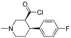 (3S,4S)-4-(4-FLUORO-PHENYL)-1-METHYL-PIPERIDINE-3-CARBONYL CHLORIDE Struktur