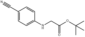 (4-CYANO-PHENYLAMINO)-ACETIC ACID TERT-BUTYL ESTER Struktur