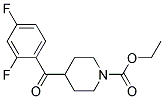 4-(2,4-DIFLUORO-BENZOYL)-PIPERIDINE-1-CARBOXYLIC ACID ETHYL ESTER Struktur