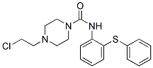 4-(2-CHLORO-ETHYL)-PIPERAZINE-1-CARBOXYLIC ACID (2-PHENYLSULFANYL-PHENYL)-AMIDE Struktur