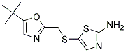 5-(5-TERT-BUTYL-OXAZOL-2-YLMETHYLSULFANYL)-THIAZOL-2-YLAMINE Struktur