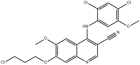 7-(3-CHLORO-PROPOXY)-4-(2,4-DICHLORO-5-METHOXY-PHENYLAMINO)-6-METHOXY-QUINOLINE-3-CARBONITRILE