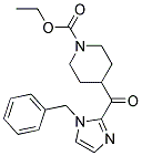 ETHYL 4-[[1-BENZYL-1H-IMIDAZOL-2-YL]-CARBONYL]-1-PIPERIDINECARBOXYLATE Struktur