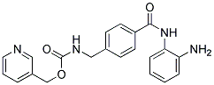 N-(2-AMINOPHENYL)-4-[N-(PYRIDIN-3-YL-METHOXYCARBONYL)AMINOMETHYL]BENZAMIDE Struktur