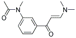 N-[3-((E)-3-DIMETHYLAMINO-ACRYLOYL)-PHENYL]-N-METHYL-ACETAMIDE Struktur