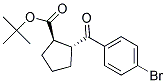 (R,R)-2-(4-BROMO-BENZOYL)-CYCLOPENTANECARBOXYLIC ACID TERT-BUTYL ESTER Struktur