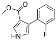 4-(2-FLUOROPHENYL)-1H-PYRROLE-3-CARBOXYLIC ACIDETHYL ESTER Struktur